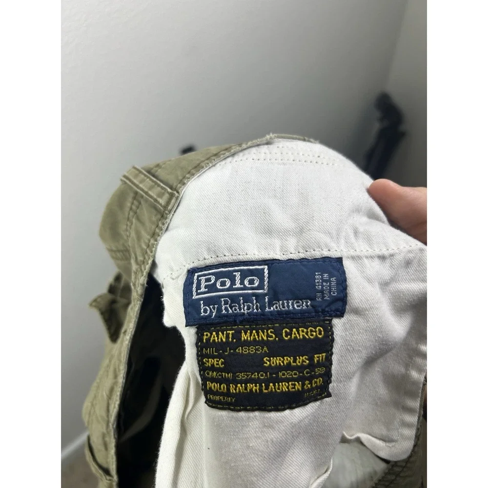 Polo Ralph Lauren Men's Size 40 MIL-J-4883A Surplus Fit Green Cargo Shorts